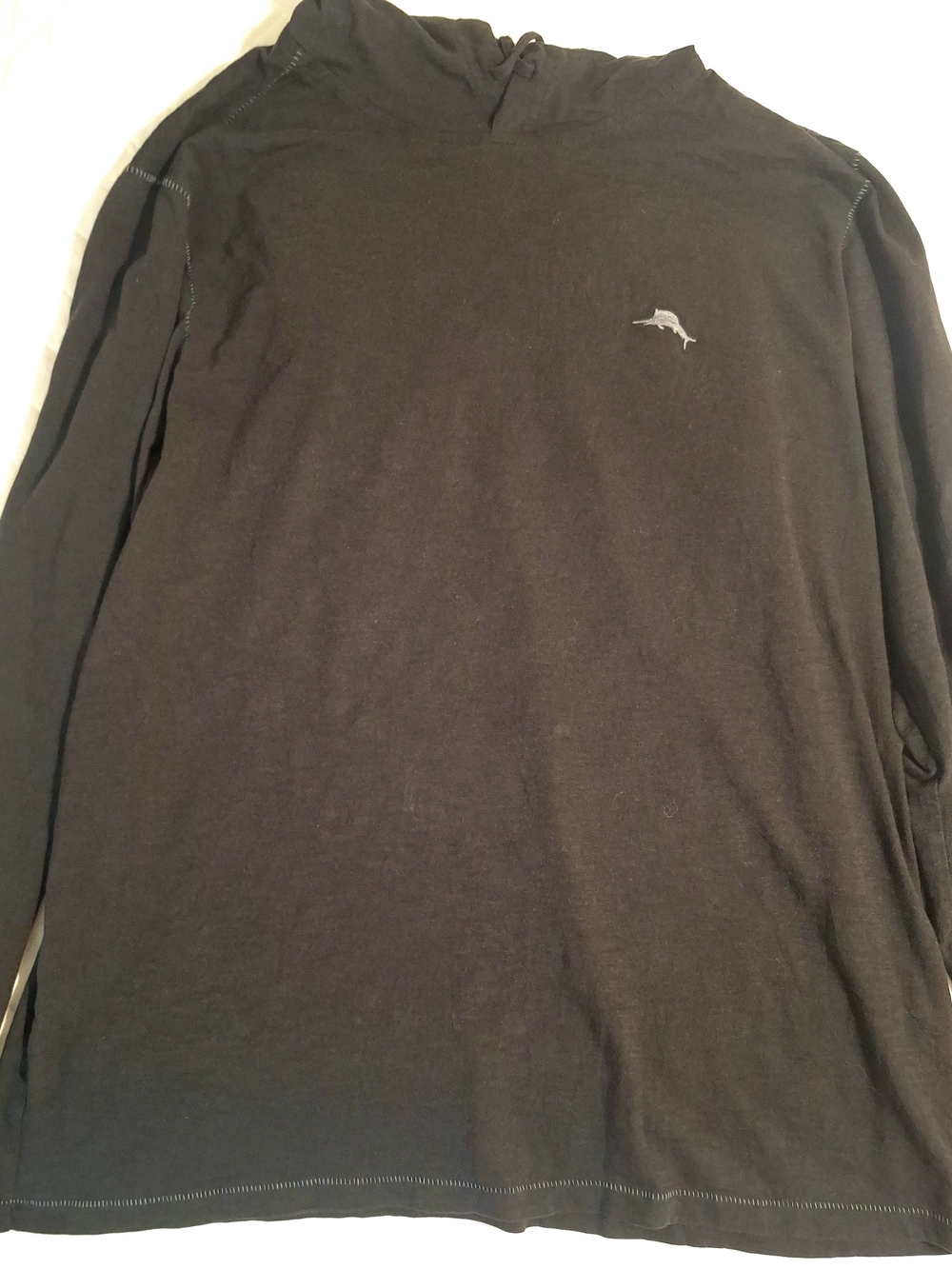 Tommy Bahama Men's Long-Sleeve Black Pullover with Marlin Logo